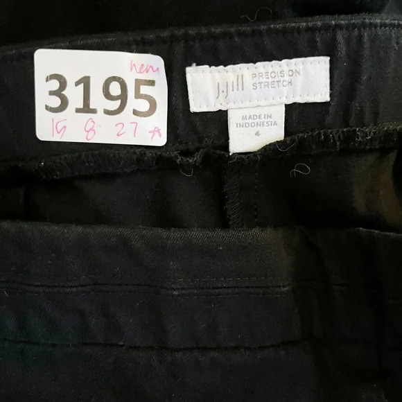 J Jill Womens Black Precision Stretch Ankle Pants 4 Classic Straight Leg *Flaw - Picture 10 of 10